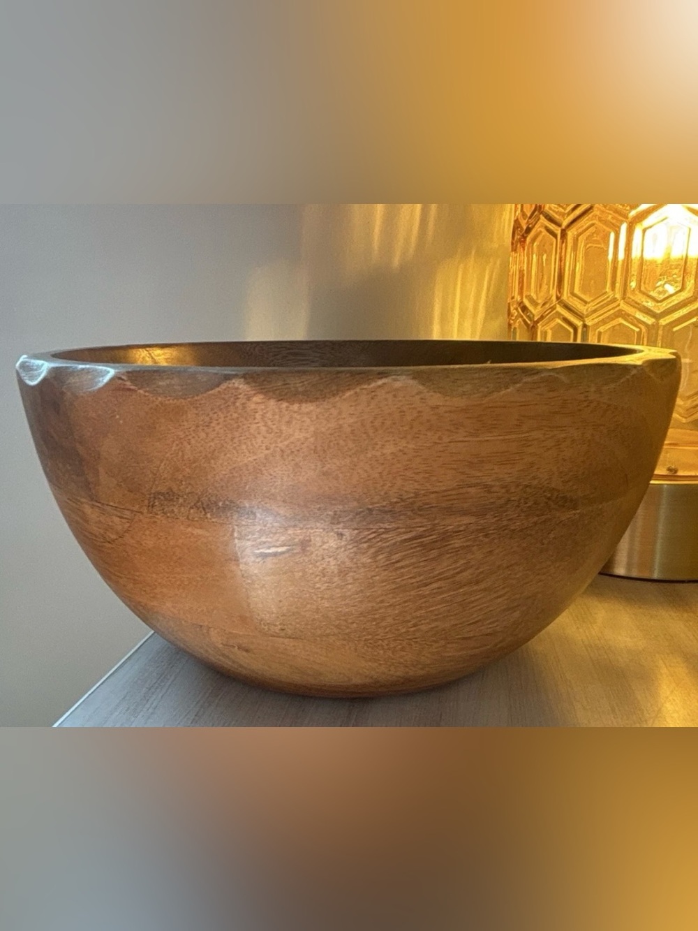 Hearth & Hand Wooden Serving Bowl